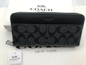 コーチ COACH 長財布 財布 シグネチャー アコーディオンラウンドジップウォレット新品 未使用 贈り物 F75000 a190