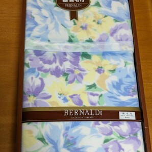 綿毛布 bernaldi 美品 専用箱入 未使用 collection firenze サイズ 140㌢×200㌢ 綿100%の画像1