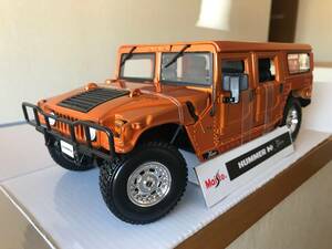 ラスト 希少 レア Maisto マイスト 1:18 6+ HUMMER H1 オレンジ ハマー