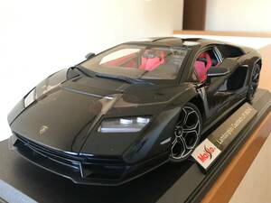 ラスト 希少 レア Maisto マイスト 1:18 6+ Lamborghini Countach LPl 800-4 ブラック