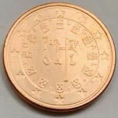 海外コイン　ポルトガル　1(ユーロ)セント　2017年