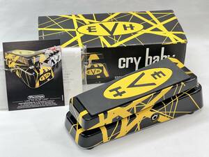 □【簡易動作確認済】Jim Dunlop EVH Cry Baby Eddie Van Halen Signature Wah Wah エフェクター ワウペダル 箱有 EVH95 □ W02-1228