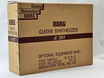 □【通電のみ確認/ジャンク】 KORG X-911 ギター シンセサイザー GUITAR SYNTHESIZER コルグ 箱有 □ W02-1229_画像10