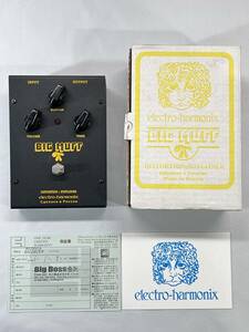 □【簡易動作確認済】 Russian BIG MUFF electro-harmonix ロシアン ビッグマフ エレクトロハーモニクス エレハモ エフェクター □W04-1228