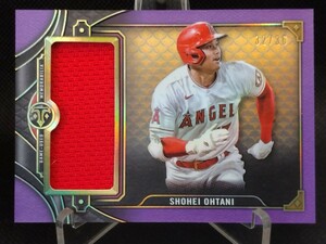 大谷翔平 レリック 36枚限定 アメジスト【2022 TOPPS TRIPLE THREADS JUMBO RELIC SHOHEI OHTANI SJR1-SO1】エンジェルス レア 