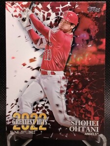 大谷翔平 【2023 TOPPS SERIES 1 2022 GREATEST HITS SHOHEI OHTANI 22GH-16】 WBC 侍ジャパン エンジェルス ドジャース