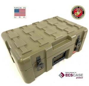 アメリカ製 ☆ECS CASE ハードケース ミリタリー ツールボックス 道具箱 ストレージBOX サバゲー 世田谷ベース 米軍放出品(120)RL22LK-N#23