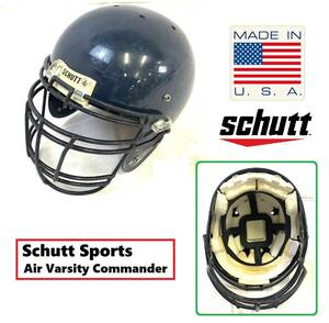 【米軍放出品】☆アメリカンフットボール用ヘルメット XXLサイズ アメフト SCHUTT ネイビー Air Varsity Commander(100)ML26KK-N#23