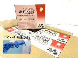 【新品】Biogel ゴム手袋 サージカルグローブ 外科医手袋 50ペア×4箱 バイオジェル M-Lサイズ(7-1/2) REF40675 (140)☆RH10CK#23