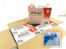 【新品】Biogel ゴム手袋 サージカルグローブ 外科医手袋 50ペア×4箱 バイオジェル M-Lサイズ(7-1/2) REF40675 (140)☆CL29L_画像1