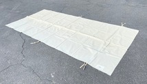 【米軍放出品】☆未使用品 テントシート フロアシート 182cm×395cm 防水 キャンプ アウトドア (100) ☆CL6N_画像1