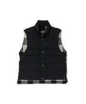 【極美品】N.HOOLYWOOD COMPILE WOOLRICH REVERSIBLE VEST エヌハリウッド ウールリッチ リバーシブル ダウンベスト オーバーサイズ 23FW_画像1