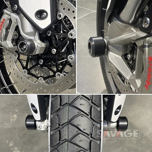 Triumph Tiger 850 Sport 900/GT/GT PRO/Rally axle slider front / rear / front and back set 