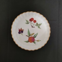 ROYAL WORCESTER Evesham ロイヤルウースター イブシャム プレート・シャル型プレート・タルト皿 まとめて4枚セット【現状品】 xy520081_画像5