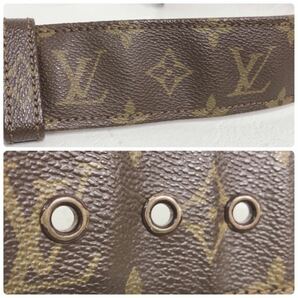 ☆LOUISVUITTON☆ ルイヴィトン モノグラム ベルト レザーベルト 太ベルト ブラウン 茶色 レザー 本革 レディース 女性 送料無料の画像7