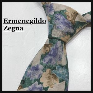 ☆ErmenegildoZegna☆ エルメネジルドゼニア ネクタイ ブランドネクタイ グリーン シルク メンズ 男性 紳士 フォーマル 仕事 送料無料