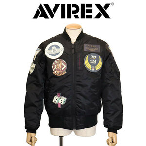 AVIREX (アヴィレックス) 2952014 MA-1 TOP GUN トップガン フライトジャケット 010BLACK XXL