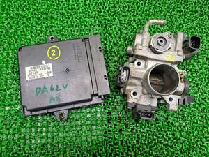 2 Suzuki Every DA62V engine computer -ECU CPU 33920-71J7 4 + throttle body 65H1 ISCV valve(bulb) set 