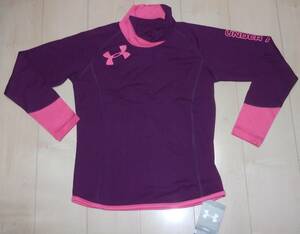 新品★(アンダーアーマー)UNDER ARMOUR☆レディス☆UA グリッドブロックモック☆長袖シャツ☆COLD GEAR☆[WGF4541]☆サイズSM☆パープル