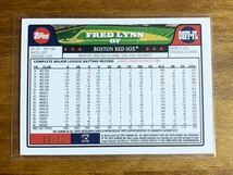 50枚限定 Fred Lynn Topps Archives Baseball 2023 Fan Favorites Auto Gold Foil 直筆サイン フレッドリン レッドソックス RedSox MLB_画像2