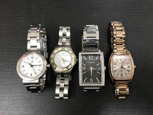 ■腕時計 クォーツ 電池切れ ジャンク扱い 4点セット CITIZEN/MARC JACOBS/FURLA/ck レディース腕時計 現状品