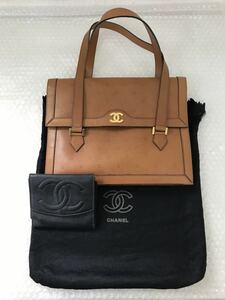 ■CHANEL シャネル ハンドバッグ ヴィンテージ Vintage 金具ココマーク 財布おまけ ジャンク 現状品 袋付き