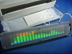 LEDスペクトラムアナライザ/DSPなし版完成品　LEDスペアナ　自作オーディオ組み込みや車載にも、