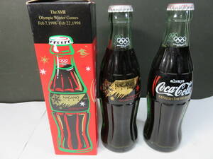 ■コカ・コーラ　「長野オリンピック　記念ボトル」　未使用　未開栓　未飲　箱付き　