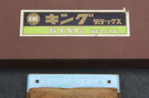 YF5223 2個 砥石 キング デラックス KING DELUX #1000 木製台付 研磨砥石 ハサミ 刃 大工道具 DIY 1628g 箱付_画像6