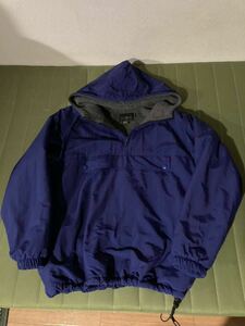 【USA製】J.CREW Mサイズ ナイロン アノラック 巨人タグ プルオーバー アメリカ製 パーカー ヴィンテージ 古着 patagonia l.l.bean 