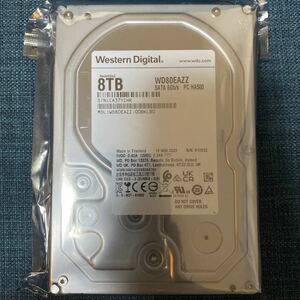 未開封 Western Digital WD80EAZZ 8TB 3.5インチ SATA HDD (交換品)