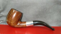 DBL LONDON MADE Silver Mount Bent Billiard Birmingham Hallmark(1915年製) Estate Pipe 美品！ 喫煙具 パイプ_画像10