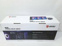 ☆新品未使用品☆ 1円～ MSI MAG CORELIQUID 360R 簡易水冷CPUクーラー 冷却装置　PCパーツ　パソコン_画像2