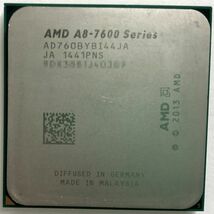 AMD A8-7600B Series ×1枚 3.10GHz プロセッサ AD760BYBI44JA ソケット FM2+ デスクトップ用 即決【中古品】【送料無料】_画像1