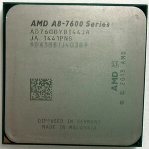 AMD A8-7600B Series ×1枚 3.10GHz プロセッサ AD760BYBI44JA ソケット FM2+ デスクトップ用 即決【中古品】【送料無料】