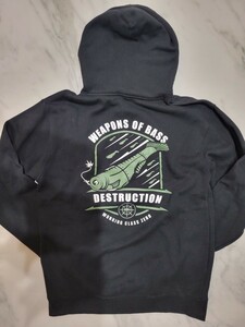 ★WORKING CLASS ZERO★Hoodie WEAPONS OF BASS DESTRUCTION Color BLACK Size US MEDIUM 美品 ワーキングクラスゼロ フーディ 