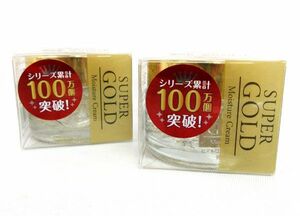 送料300円(税込)■cb909■スーパーゴールド 純金箔入 フェイスクリーム(50g) 日本製 2点【シンオク】