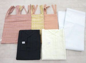 送料300円(税込)■kg966■ミニのれん・きもの用 かっぽう着 等 6種 6点【シンオク】