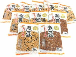 送料300円(税込)■az444■◎味峰 煮豆シリーズ 1kg(昆布豆・うずら豆) 2種 10点【シンオク】