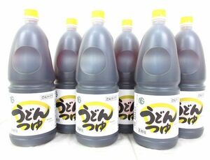 送料300円(税込)■az392■◎ニッショク うどんつゆ 濃縮タイプ 業務用 1.8L 6本【シンオク】