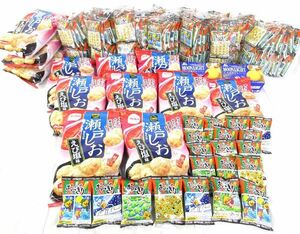 送料300円(税込)■az548■◎菓子(おにぎりせんべい・瀬戸しお 等) 3種 174点【シンオク】