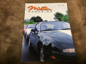 【会員クラブ USA】「Miata MAGAZINE FALL 1995」1995年 MX-5 MAZDA マガジン ユーノス マツダ ロードスター NA Roadster EUNOS