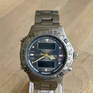 ELGIN エルジン クォーツ FK-1009-C チタニウム　メンズ　レディース　腕時計 