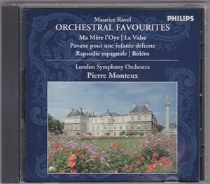 ★CD PHILIPS ラヴェル:管弦楽作品集 マ・メール・ロワ.スペイン狂詩曲.ボレロ*ピエール・モントゥー(Pierre Monteux)24BIT.96KHz