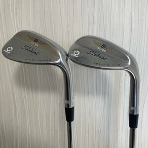 Titleist タイトリスト VOKEY DESIGN SM4ウェッジ ツアークローム ２本セット　52・56　管理番号O-935