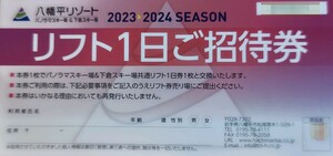 【大人全日券1枚価格】2023〜2024 八幡平リゾート　パノラマスキー場&下倉スキー場全日大人リフト1日引換券1枚価格（数量1）