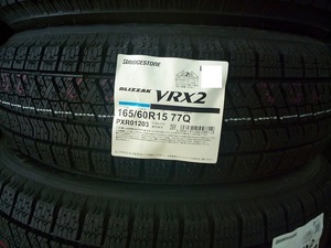 【送料無料】冬タイヤ 2023年製 BRIDESTONE VRX2 165/60R15 4本セット税込￥57,800-