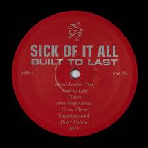 Sick Of It All / Built To Last レコード evr 36 US盤_画像3