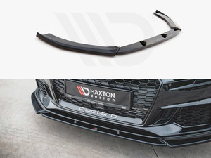 美品：MAXTON DESIGN マクストンデザイン FRONT SPLITTER V.4 AUDI RS3 8V FACELIFT (2017-UP)