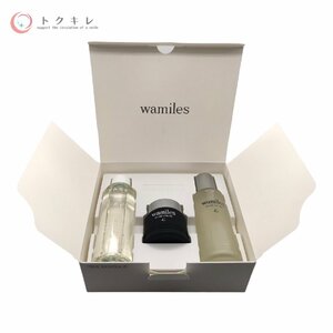 △送料無料 wamiles ワミレス スキンケアセット ε イオンヌローション (化粧水) イオーヌクリーム スキンエマルジョン 洗顔料メイク落とし